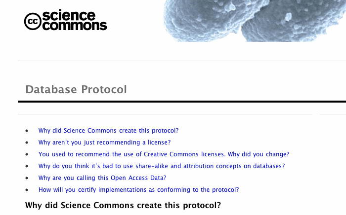 Database protocol